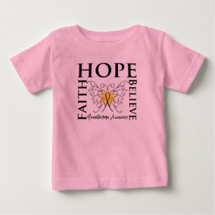 Hope Believe Faith - Neuroblastoma Cancer Baby T-Shirt