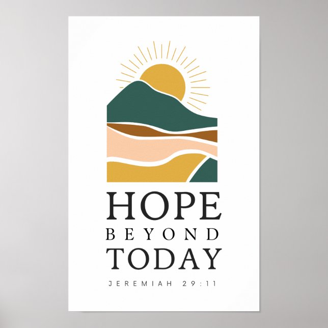 Hope Beyond Today Christian Wall Art (Front)