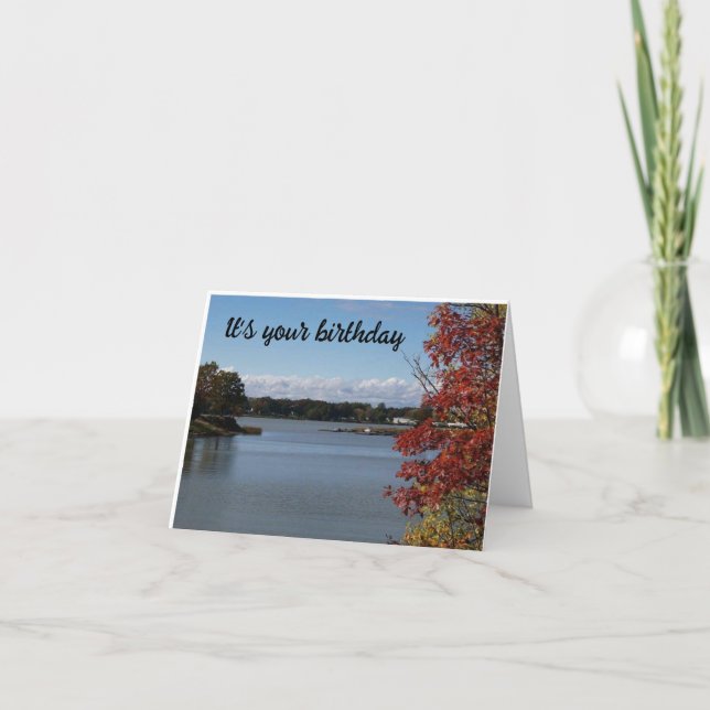 HOPE BIRTHDAY IS AS ENJOYABLE AS DAY AT LAKE CARD (Front)