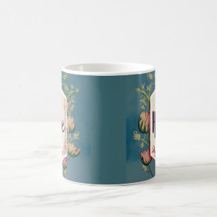 Hope Blooms - Elegant Floral Typography  Coffee Mug