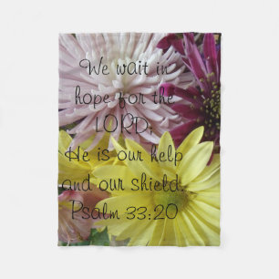 Hope Bouquet / Psalms Fleece Blanket