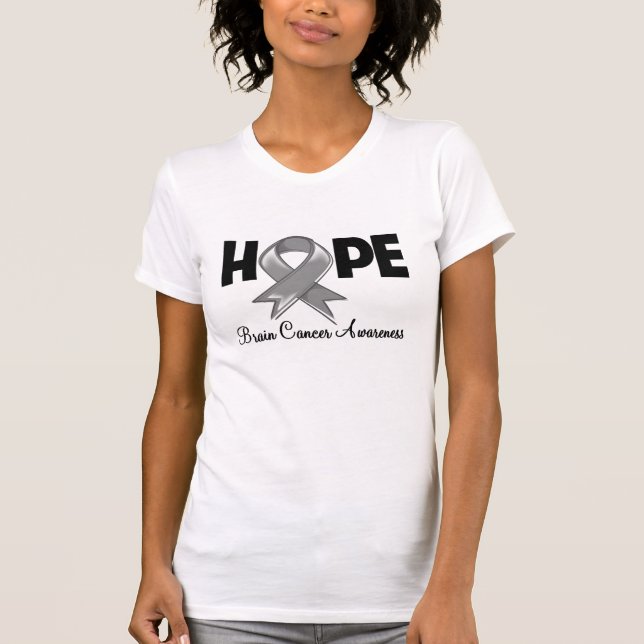 Hope Brain Cancer Awareness T-Shirt (Front)