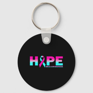 Hope BRCA Awareness Breast Cancer nk Ribbon Key Ring