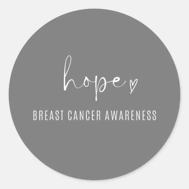 hope breast cancer awareness Sticker (Front)