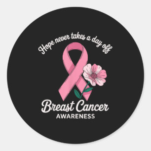 Hope Breast Cancer Awareness Support Classic Round Sticker