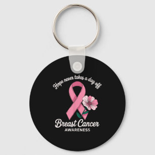 Hope Breast Cancer Awareness Support  Key Ring