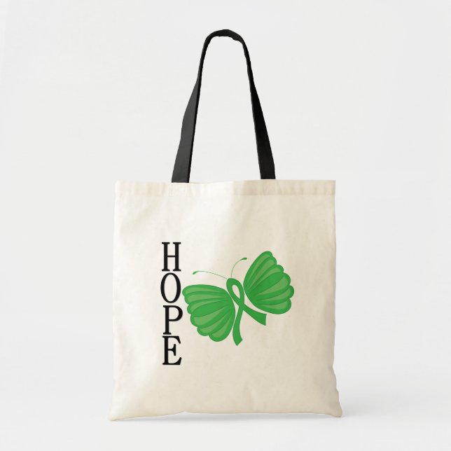 Hope Butterfly Bone Marrow & Stem Cell Transplant Tote Bag (Front)