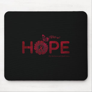 HOPE Butterfly Brain Aneurysm Awareness Gifts Mouse Pad