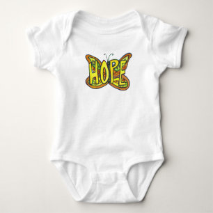 Hope Butterfly Inspirational Word Art Custom Shirt