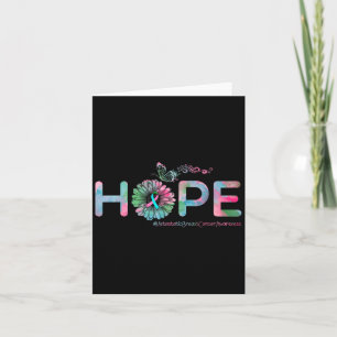 Hope Butterfly Metastatic Breast Cancer Awareness Card