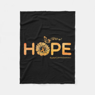 Hope Butterfly Multiple Sclerosis Awareness Gifts  Fleece Blanket