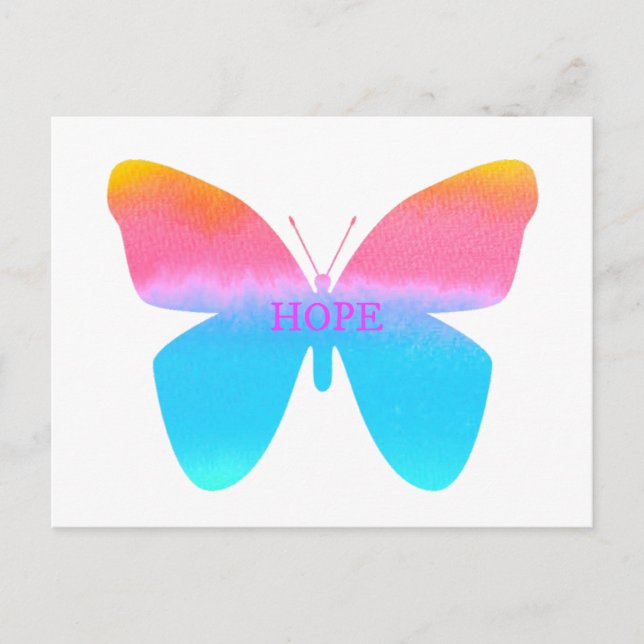 Hope Butterfly Postcard (Front)