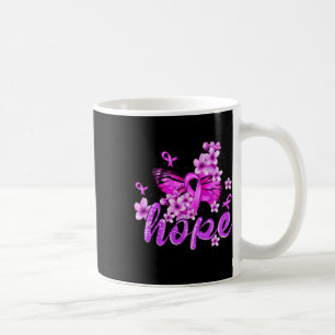 Hope Butterfly Purple Ribbon Overdose Awareness Coffee Mug