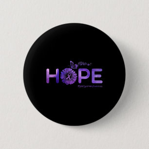 Hope Butterfly Rett Syndrome Awareness Gifts 6 Cm Round Badge