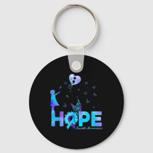 Hope Butterfly Sunflower Suicide Prevention Awaren Key Ring