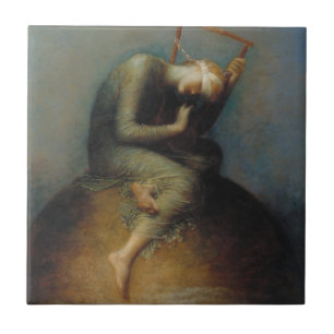 Hope (by George Frederick Watts) Ceramic Tile