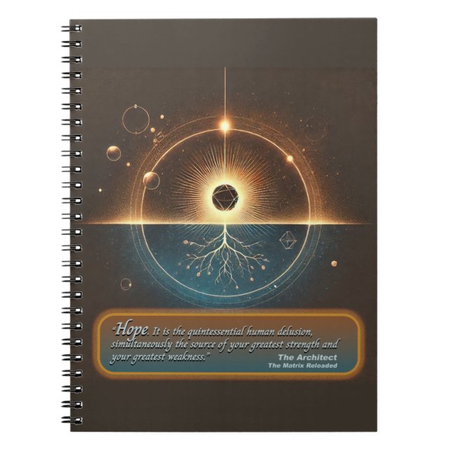 “Hope by The Architect” Notepad Notebook (Front)