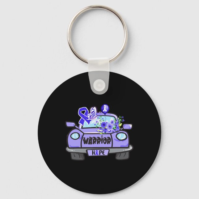 hope car for ataxia warrior tee ataxia awareness g key ring (Front)