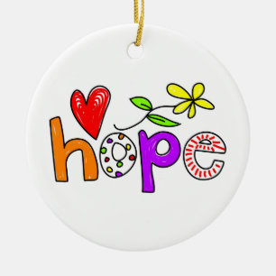 Hope Ceramic Ornament