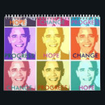 HOPE & CHANGE CALENDAR - Customised<br><div class="desc">HOPE AND CHANGE CALENDAR FEATURES BARACK OBAMA BY funny_tshirt</div>