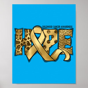 Hope Childhood Cancer Awareness Month September Go Poster