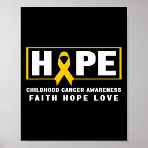 Hope Childhood Cancer - Childhood Cancer Awarenes Poster