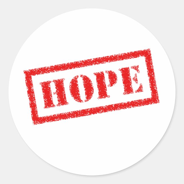 Hope Classic Round Sticker (Front)