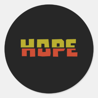 Hope  classic round sticker