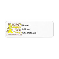 Hope Courage Faith Strength 3 Endometriosis