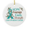 Hope Courage Faith Strength 3 Ovarian Cancer