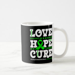 Hope Cure Warrior Kidney Disease Awareness Support Coffee Mug