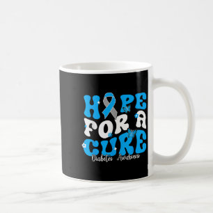 Hope Diabetes Awareness Ribbon Diabetic Type 1  Coffee Mug