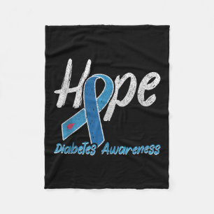 Hope Diabetes Awareness Tank Top  Fleece Blanket