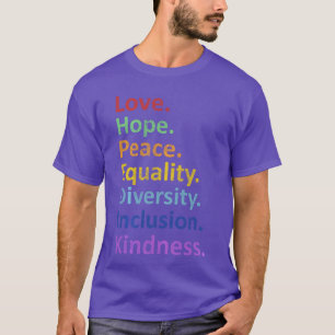 Hope Equality Diversity Human Rights Feminism Long T-Shirt