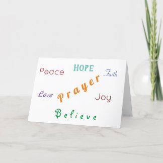 Hope faith belief prayer christian prison believe thank you card