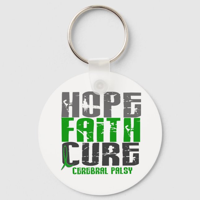 HOPE FAITH CURE CEREBRAL PALSY KEY RING (Front)
