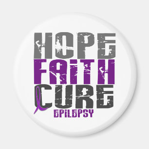 HOPE FAITH CURE EPILEPSY T-Shirts & Apparel Magnet