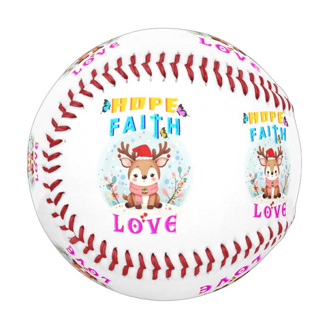 Hope Faith Love Baseball (Front Left)
