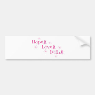 Hope Faith Love Bumper Sticker