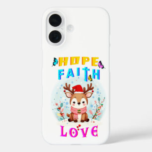 Hope Faith Love iPhone 16 Case