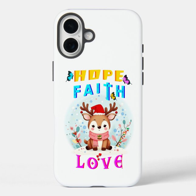 Hope Faith Love Case-Mate iPhone Case (Back)