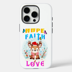 Hope Faith Love iPhone 16 Pro Case