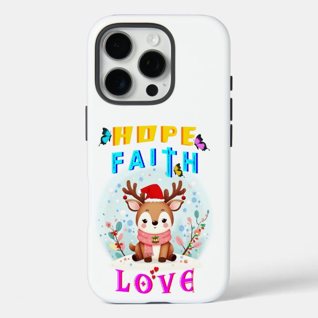Hope Faith Love Case-Mate iPhone Case (Back)