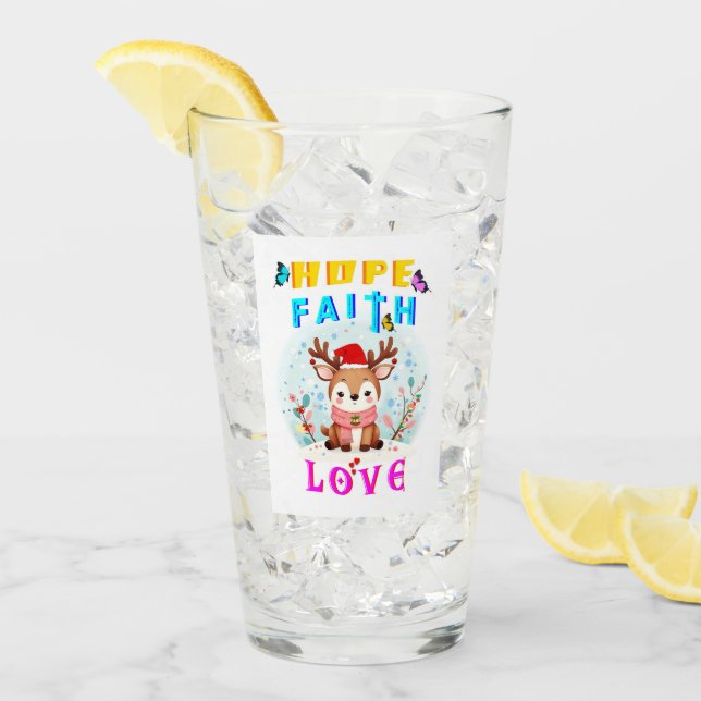 Hope Faith Love Glass (Front Ice)
