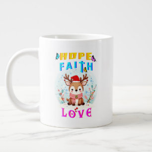 Hope Faith Love Large Coffee Mug