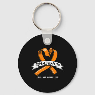 Hope Faith Love Leukaemia Blood Cancer Awareness C Key Ring