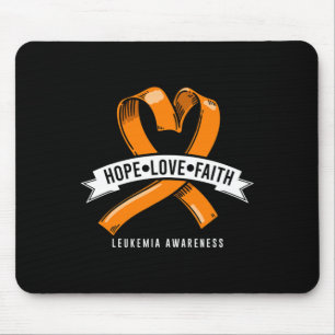 Hope Faith Love Leukaemia Blood Cancer Awareness C Mouse Pad