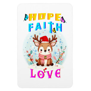 Hope Faith Love Magnet