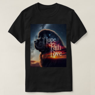 Hope Faith Love Newf T-Shirt