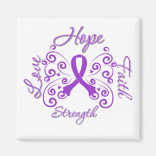 Hope Faith Love Strength Fibromyalgia Magnet